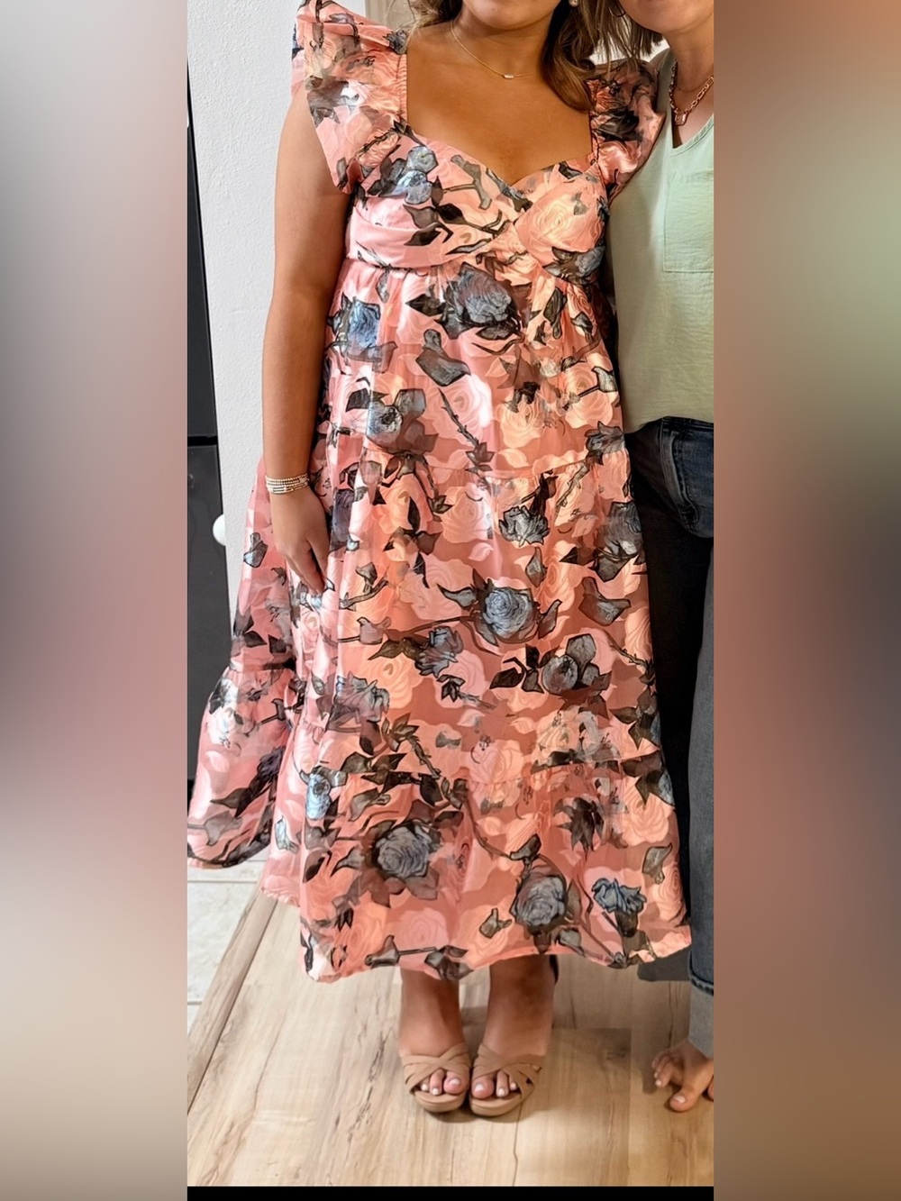 Buddy Love Peach Floral dress